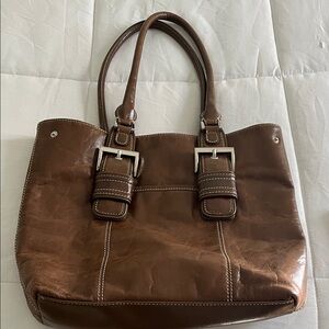 Wilsons Leather Rich Brown Tote Bag